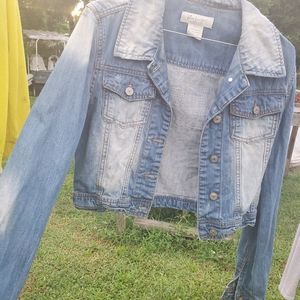 Jean jacket with custom back